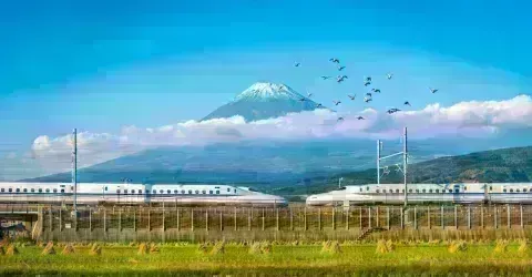 Shinkansen, Mont Fuji