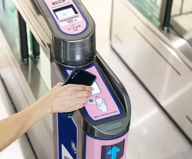 Phone scanning a QR Code